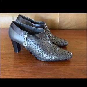 Brighton “Rythm” Bootie,in Laser Cut Genuine Leather